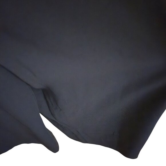 Club Monaco Navy Crop Slit Leg V Neck Jumpsuit No Belt Size 8 - Picture 4 of 8